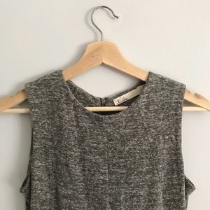 [madewell] Hi Line Pleated Gray Tank Dress XS